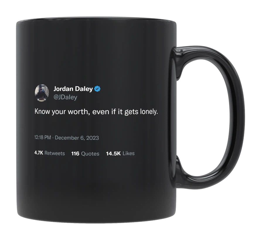 Jordan Daley - Know Your Worth- mug