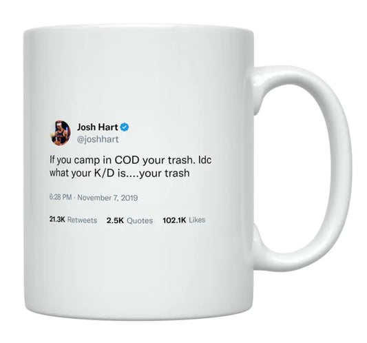 Josh Hart - If You Camp in COD You’re Trash- mug