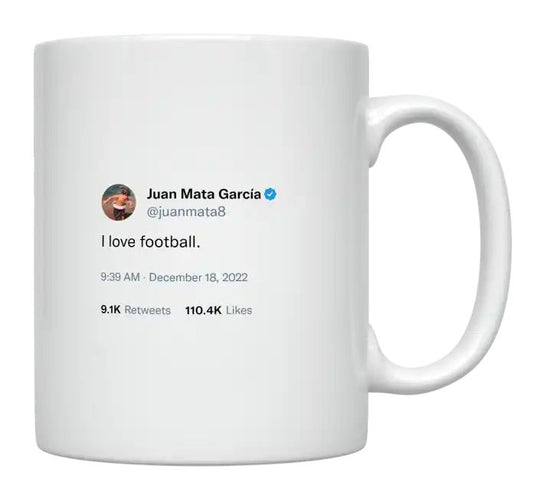 Juan Mata - I Love Football (Soccer)- mug