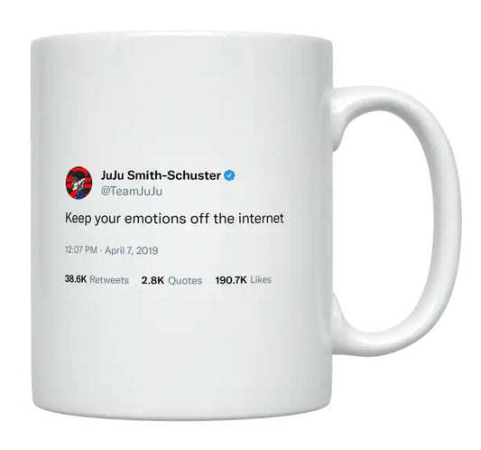 JuJu Smith-Schuster - Keep Your Emotions off the Internet- mug