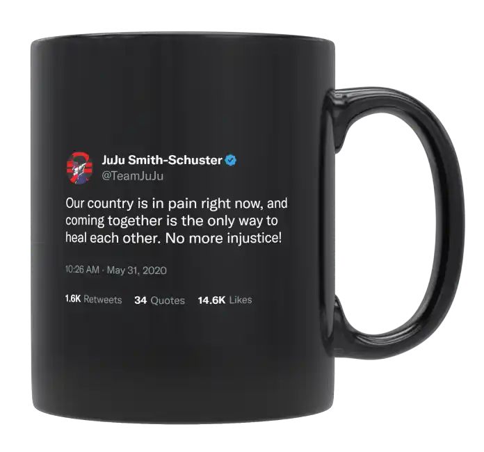 JuJu Smith-Schuster - Our Country Is in Pain Right Now- mug