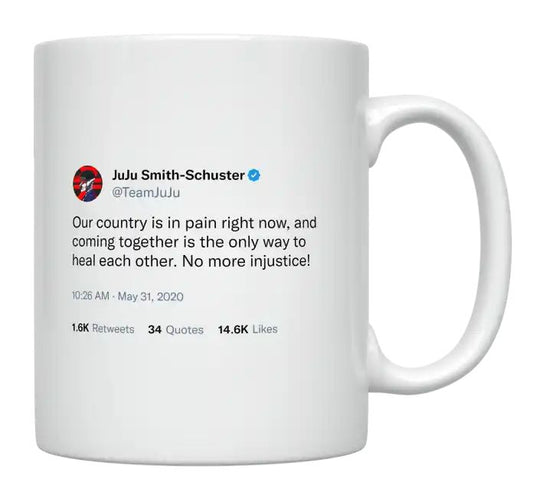 JuJu Smith-Schuster - Our Country Is in Pain Right Now- mug