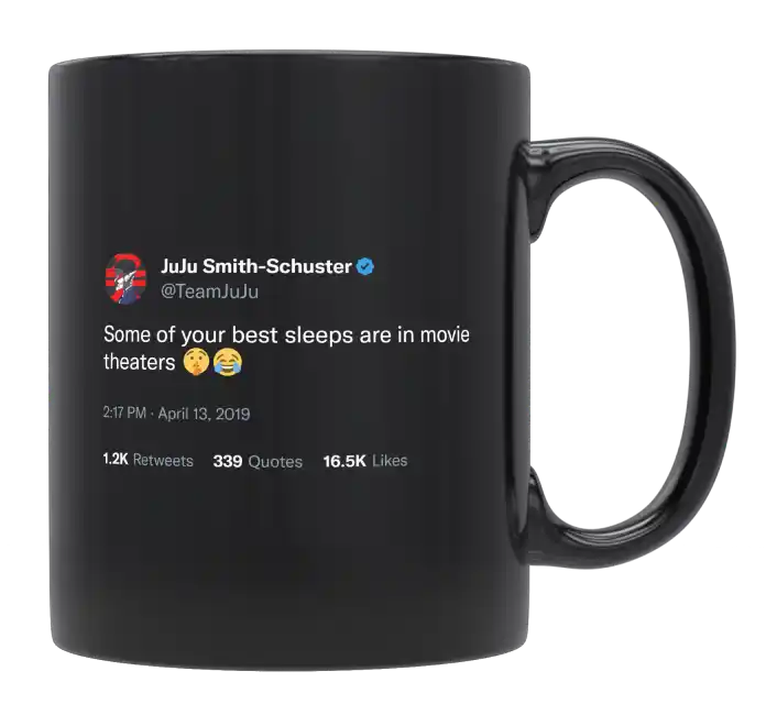 JuJu Smith-Schuster - Some of Your Best Sleeps Are in Movie Theaters-tweet on mug
