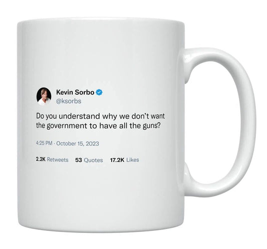 Kevin Sorbo - Government Can’t Have All the Guns- mug