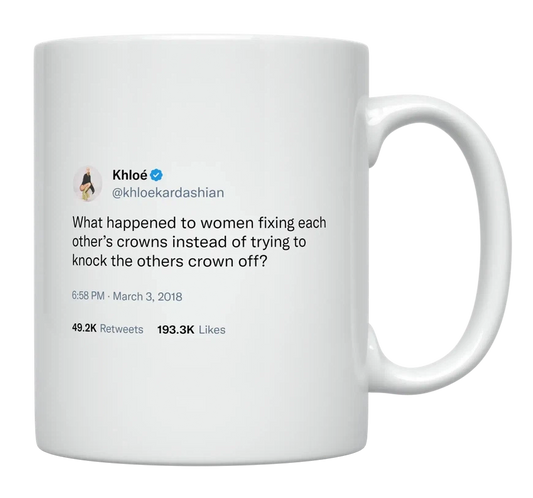 Khloe Kardashian - Women Helping Women-tweet on mug