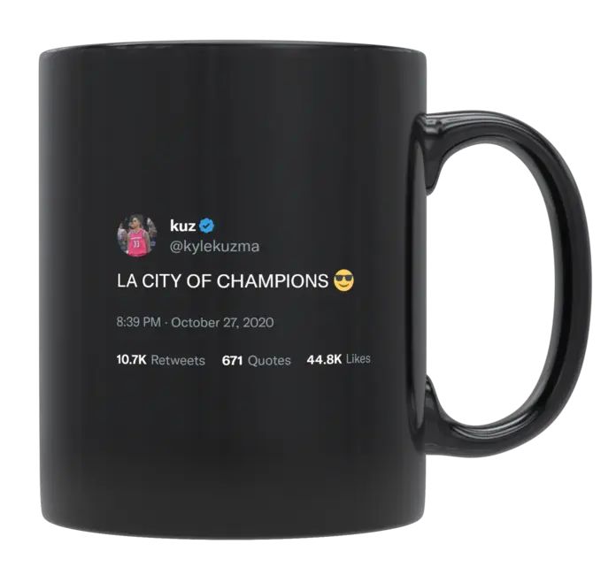 Kyle Kuzma - LA Is the City of Champions- mug