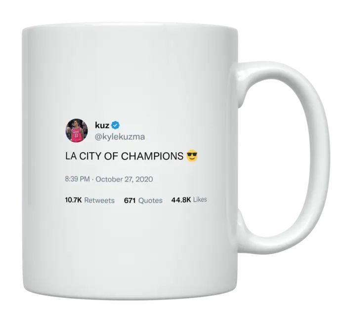 Kyle Kuzma - LA Is the City of Champions- mug