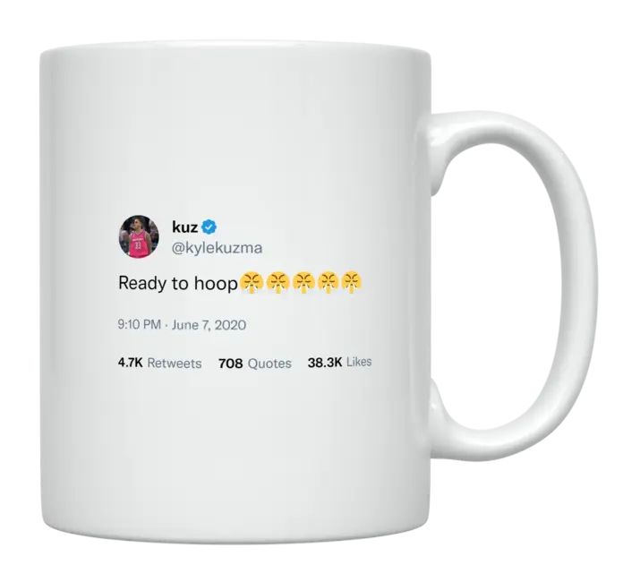 Kyle Kuzma - Ready to Hoop- mug