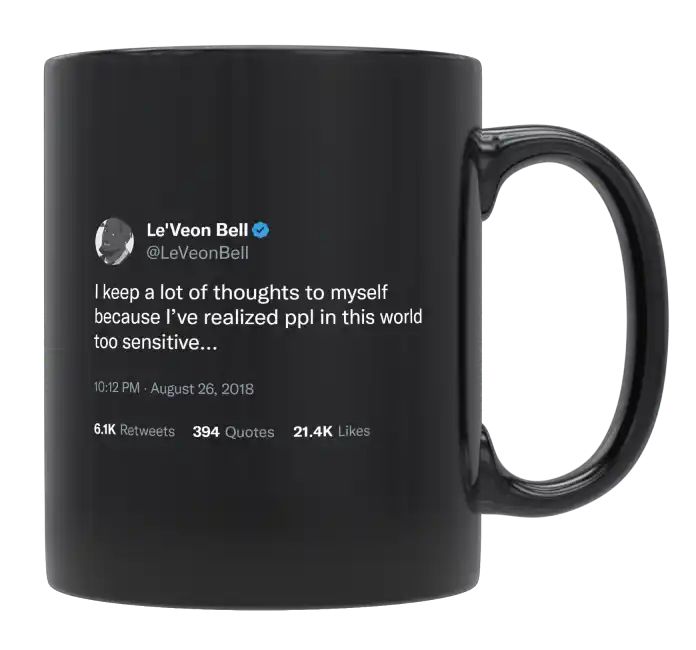 Le'Veon Bell - I Keep a Lot of Thoughts to Myself- mug