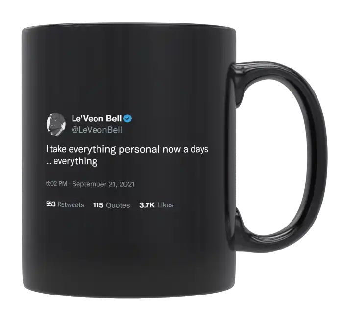 Le'Veon Bell - I Take Everything Personal- mug