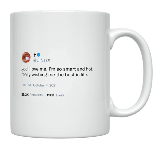 Lil Nas X - Wishing Myself the Best in Life-tweet on mug