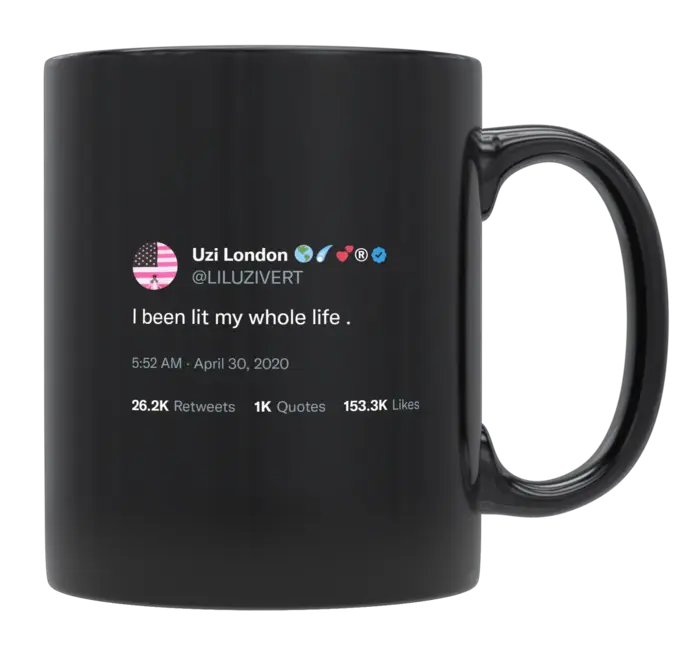 Lil Uzi Vert - I’ve Been Lit My Whole Life-tweet on mug