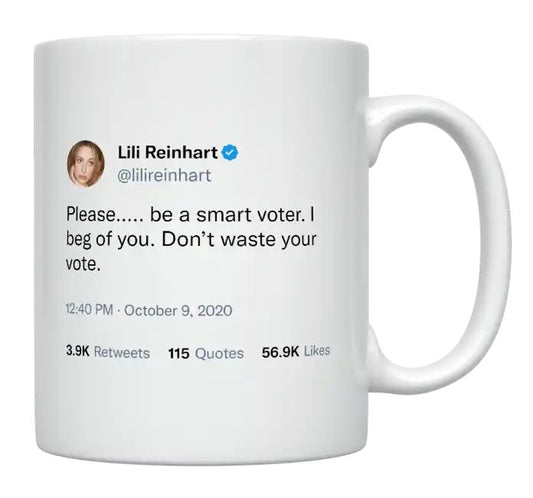 Lili Reinhart - Please Be a Smart Voter- mug