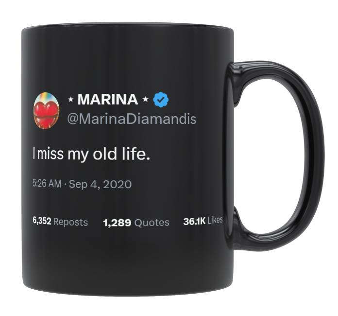 Marina Diamandis - I Miss My Old Life- mug