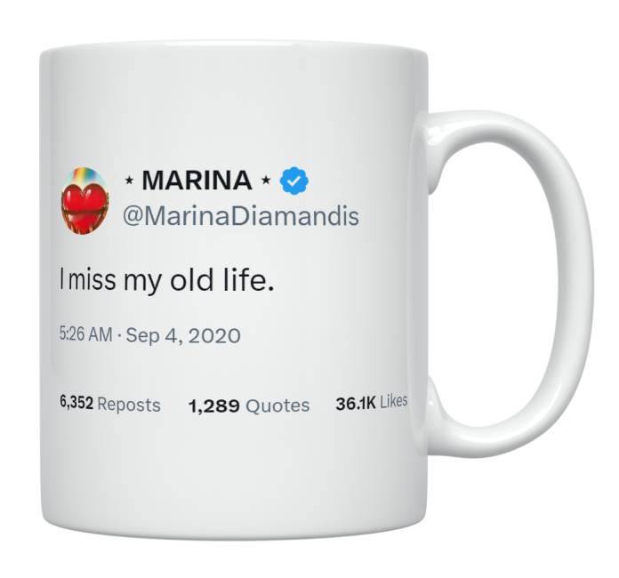 Marina Diamandis - I Miss My Old Life- mug