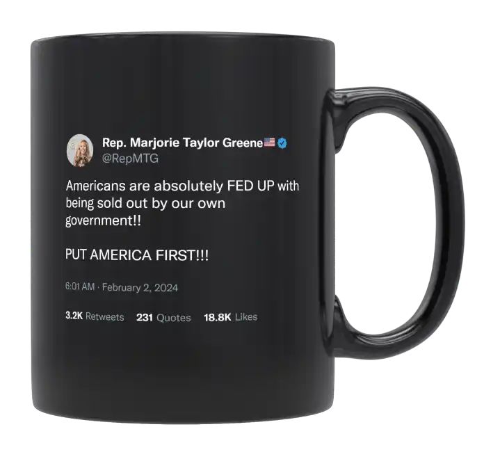 Marjorie Taylor Greene - Put America First- mug