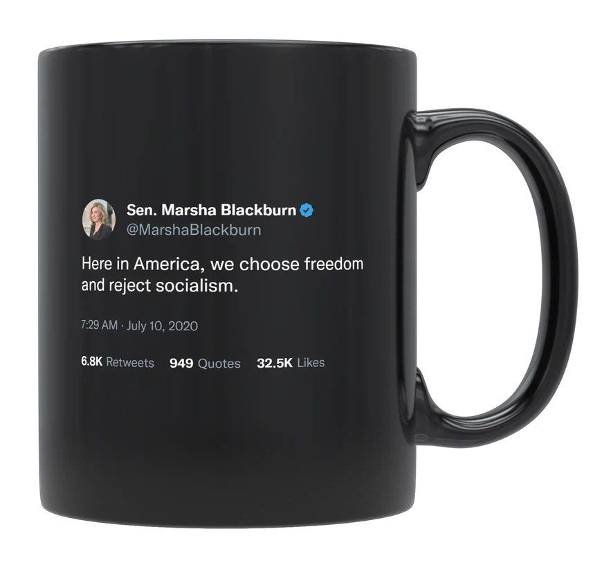 Marsha Blackburn - In America, We Choose Freedom- mug