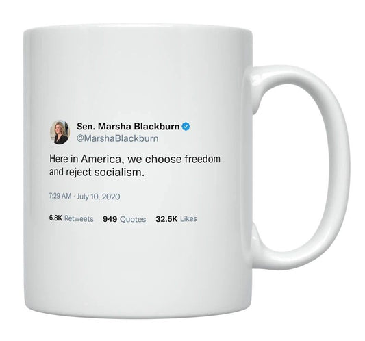 Marsha Blackburn - In America, We Choose Freedom- mug