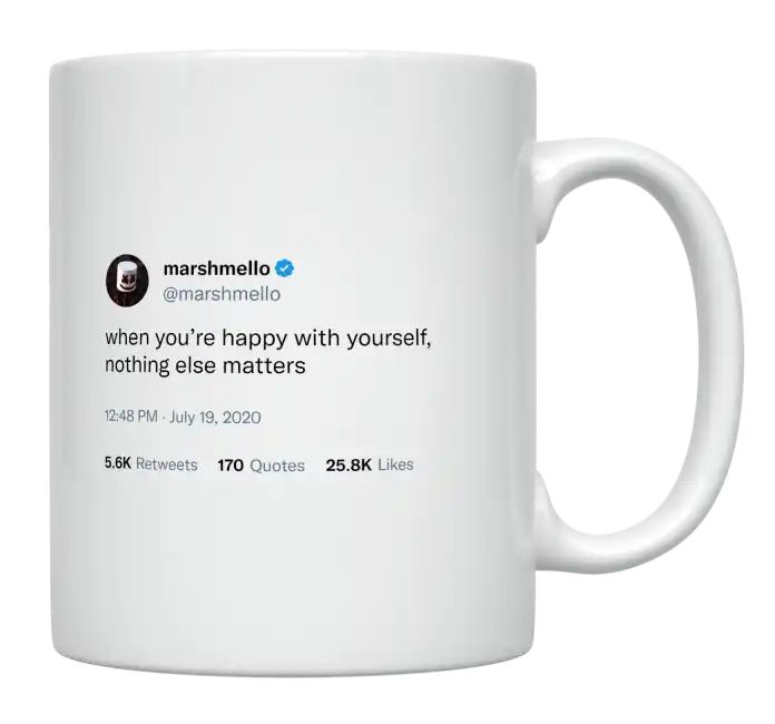 Marshmello - Happy With Yourself- mug