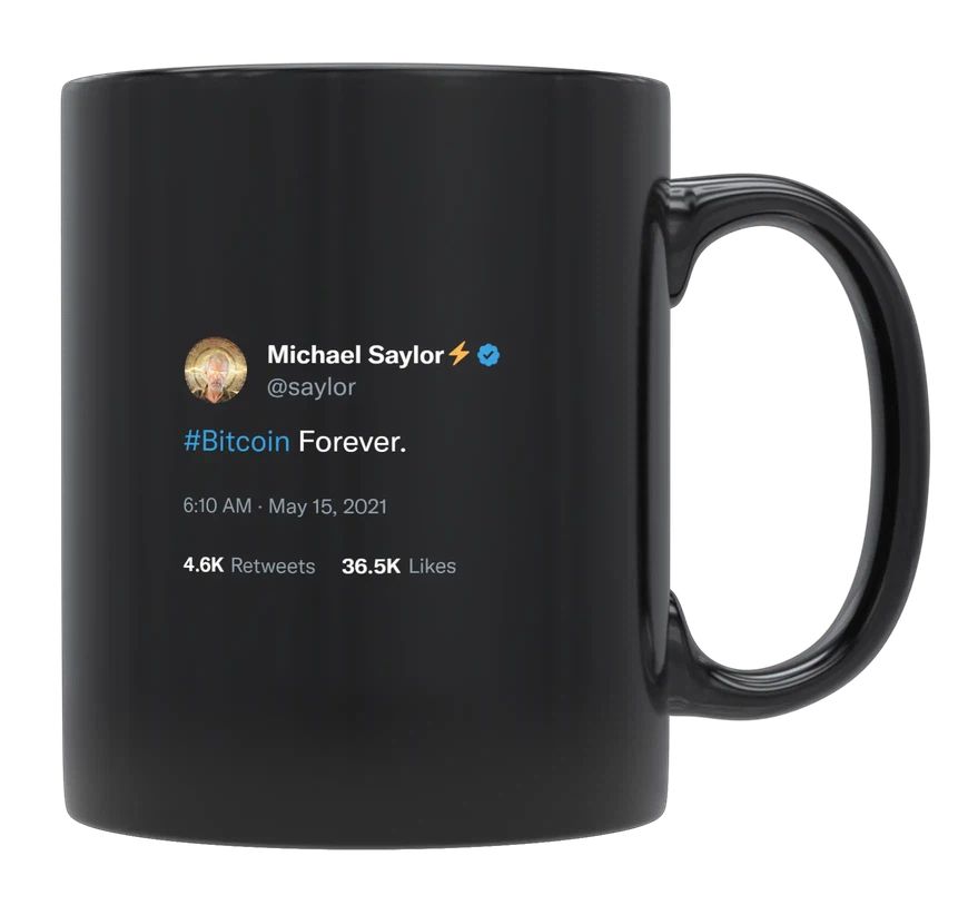 Michael Saylor - Bitcoin Forever- mug