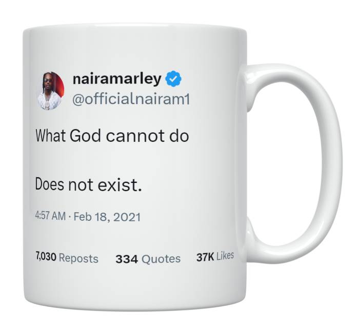 Naira Marley - What God Can’t Do Doesn’t Exist- mug