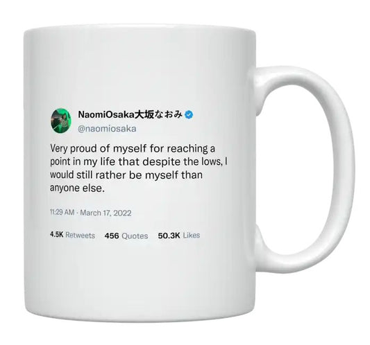 Naomi Osaka - Very Proud of Myself- mug