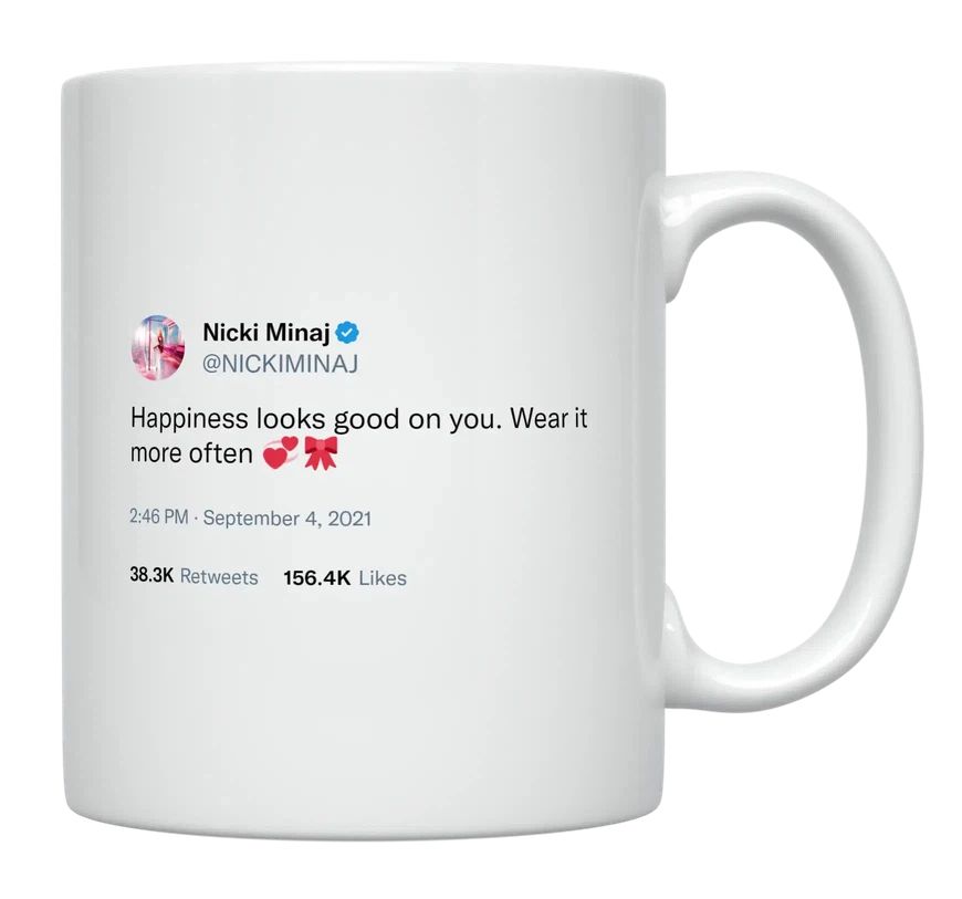 Nicki Minaj - Happiness Looks Good on You- mug