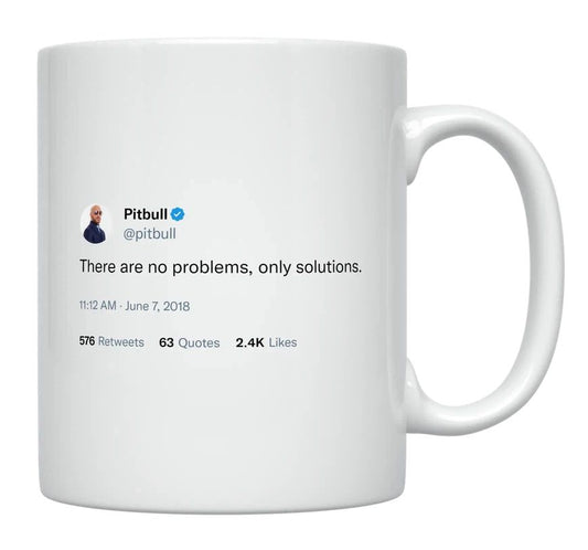 Pitbull - No Problems, Only Solutions- mug