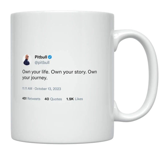 Pitbull - Own Your Life, Story and Journey- mug