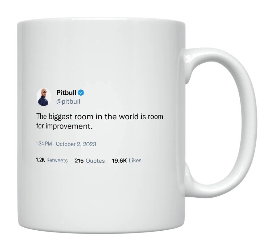 Pitbull - Room for Improvement- mug