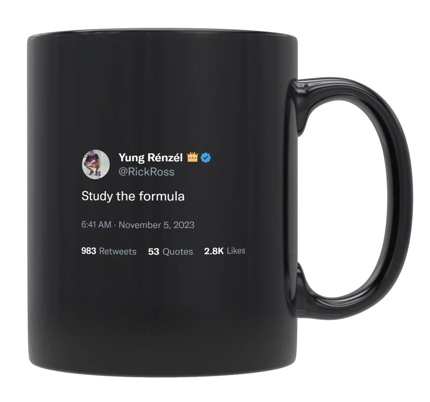 Rick Ross - Study the Formula- mug