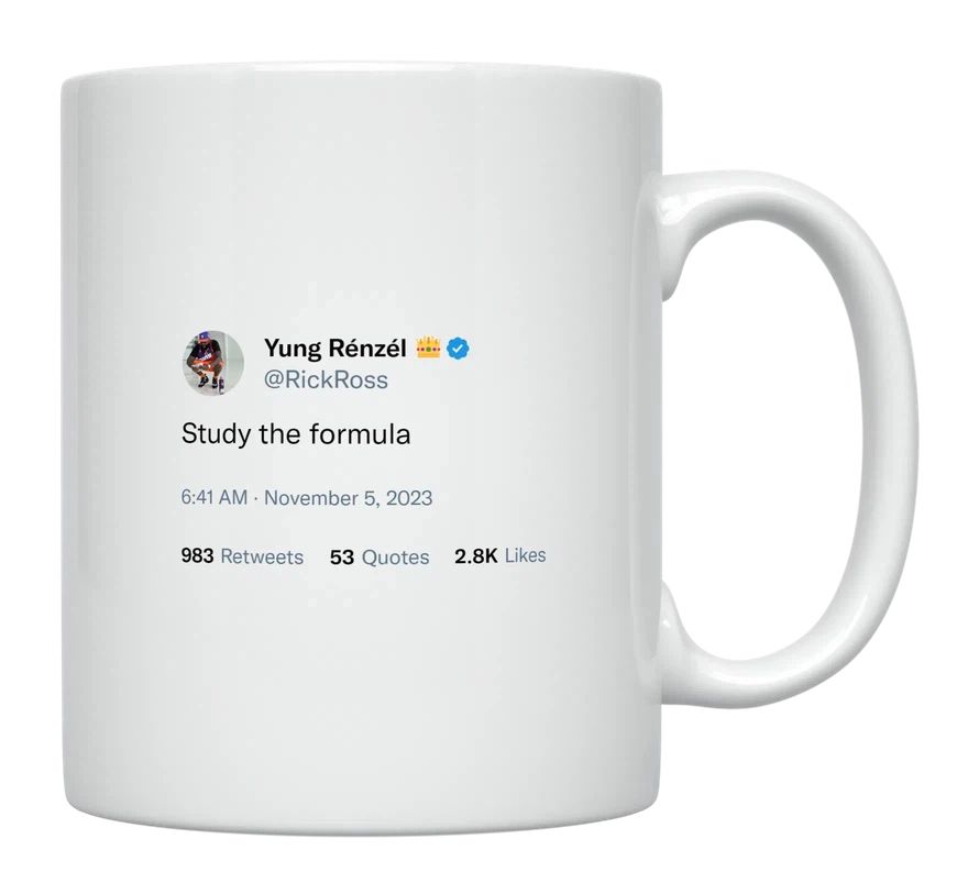 Rick Ross - Study the Formula- mug