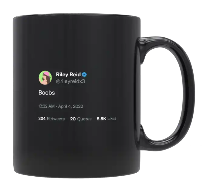 Riley Reid - Boobs-tweet on mug