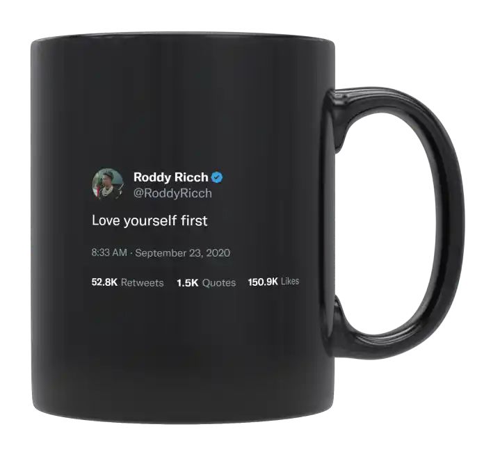 Roddy Ricch - Love Yourself First- mug