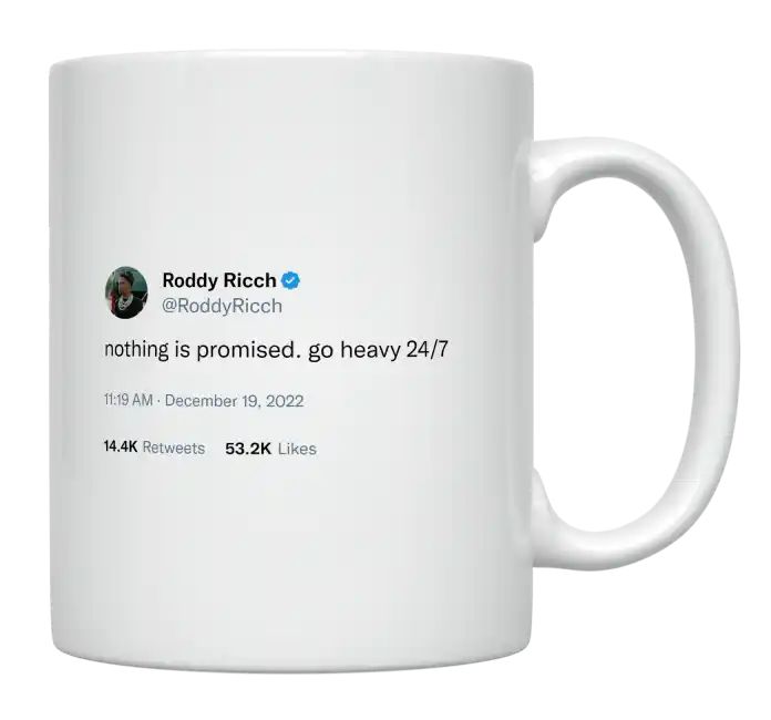 Roddy Ricch - Nothing Is Promised- mug