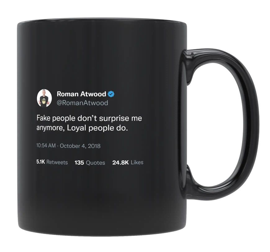 Roman Atwood - Fake People Don’t Surprise Me- mug