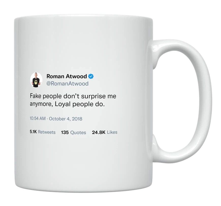 Roman Atwood - Fake People Don’t Surprise Me- mug