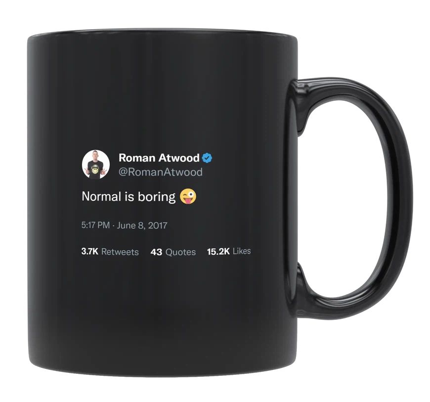 Roman Atwood - Normal Is Boring- mug