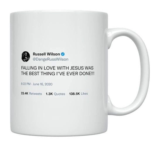 Russell Wilson - Falling In Love With Jesus- mug