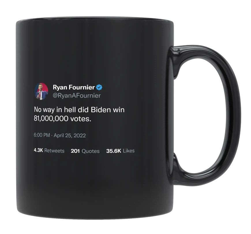 Ryan Fournier - Biden Didn’t Get 81,000,000 Votes- mug