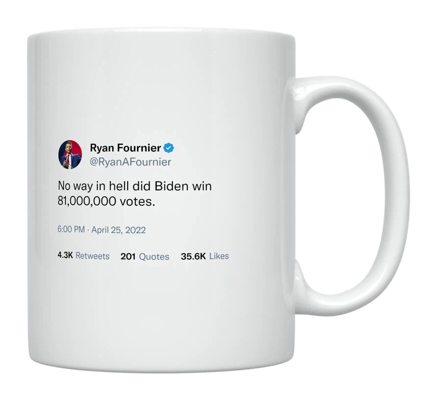 Ryan Fournier - Biden Didn’t Get 81,000,000 Votes- mug