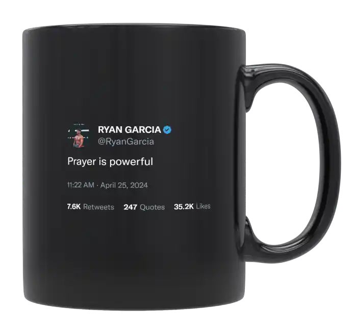 Ryan Garcia - Prayer Is Powerful- mug