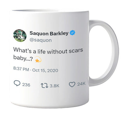 Saquon Barkley - What’s a Life Without Scars- mug