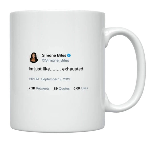 Simone Biles - I’m Exhausted- mug