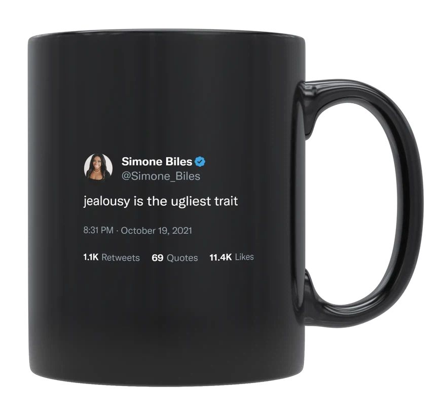 Simone Biles - Jealousy Is the Ugliest Trait- mug