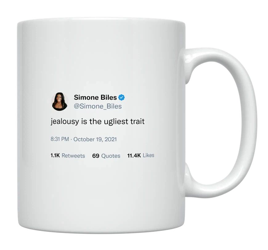 Simone Biles - Jealousy Is the Ugliest Trait- mug