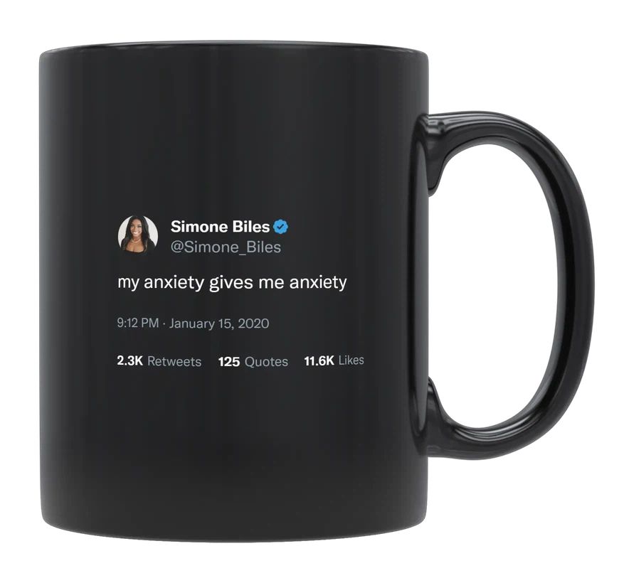 Simone Biles - My Anxiety Gives Me Anxiety- mug