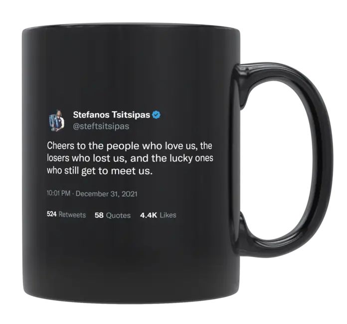 Stefanos Tsitsipas - Cheers to the People- mug