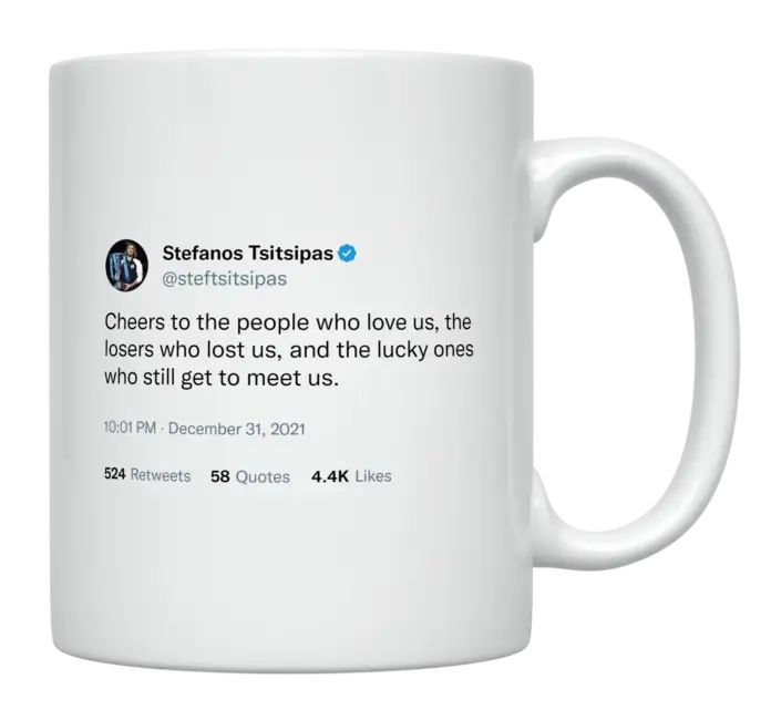 Stefanos Tsitsipas - Cheers to the People- mug