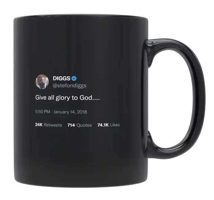 Stefon Diggs - Give All Glory to God- mug